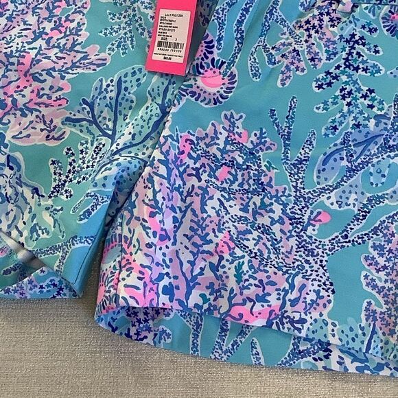 NWT Lilly Pulitzer Callahan Shorts Blue Ibiza Now You Sea Me - Picture 2 of 5